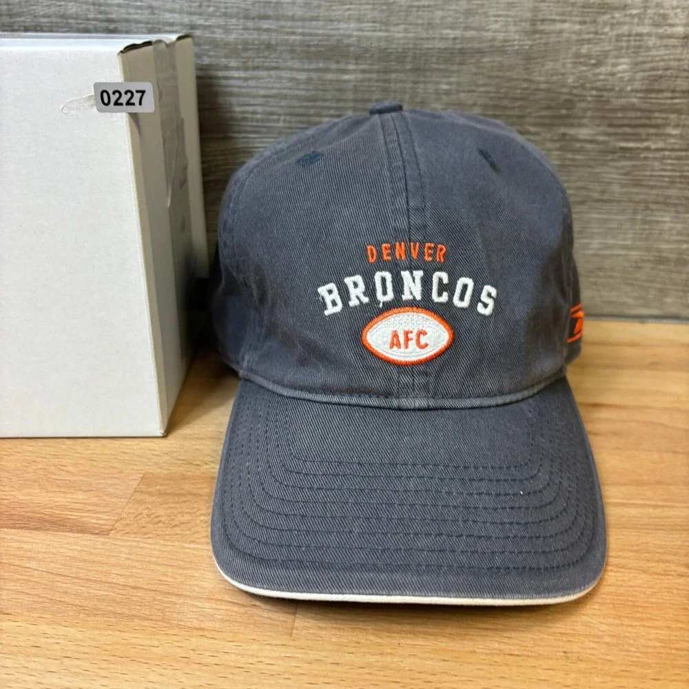 Denver Broncos Hat Strap‎ Back Blue Gray Reebok NFL Football AFC